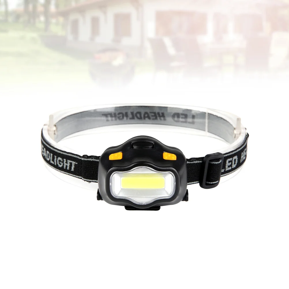 1pc 3W Small Headlight Creative Simple Lightweight Headlight for Indoor Outdoor Camping without (Black)