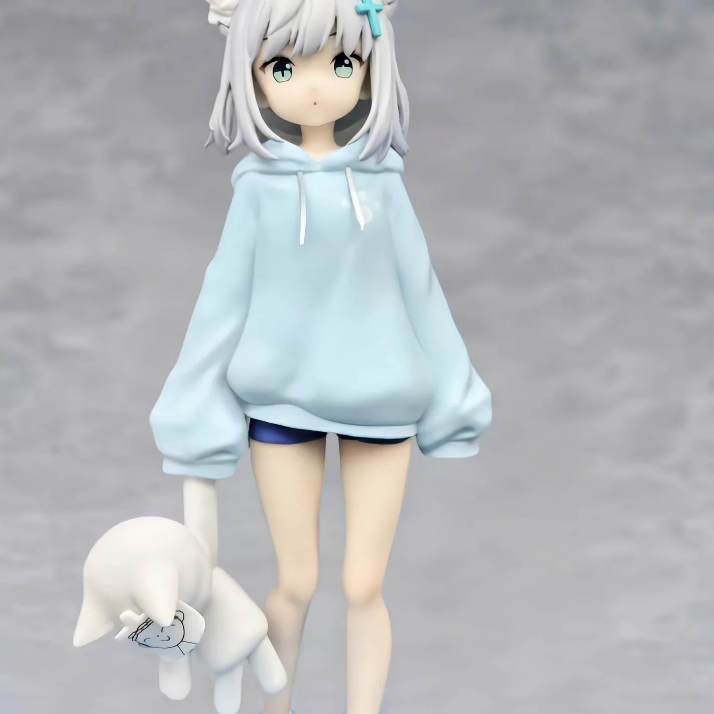 Blue Archive Shiroko Sunaookami Versi Piyama 20cm Pose Berdiri Figur Anime Patung Dekorasi Meja Hadiah ​
