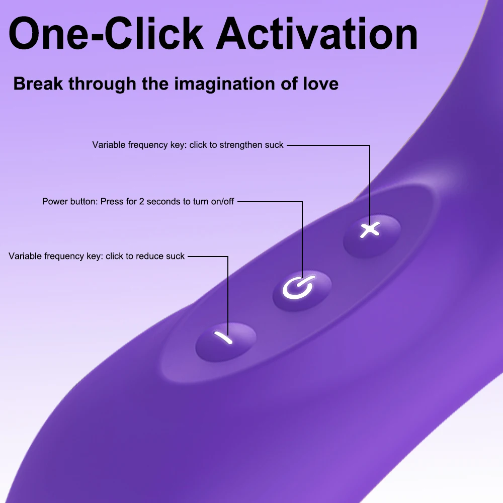 Powerful Silicone Sucking Vibrator Clitoral Stimulator Vacuum Massager Rechargeable Waterproof Discreet Sex Toy for Women view 5