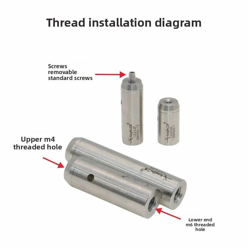 Conector óptico de aço inoxidável série OMPS05 0,5 polegadas \ 12,7 mm, 5 peças por pacote