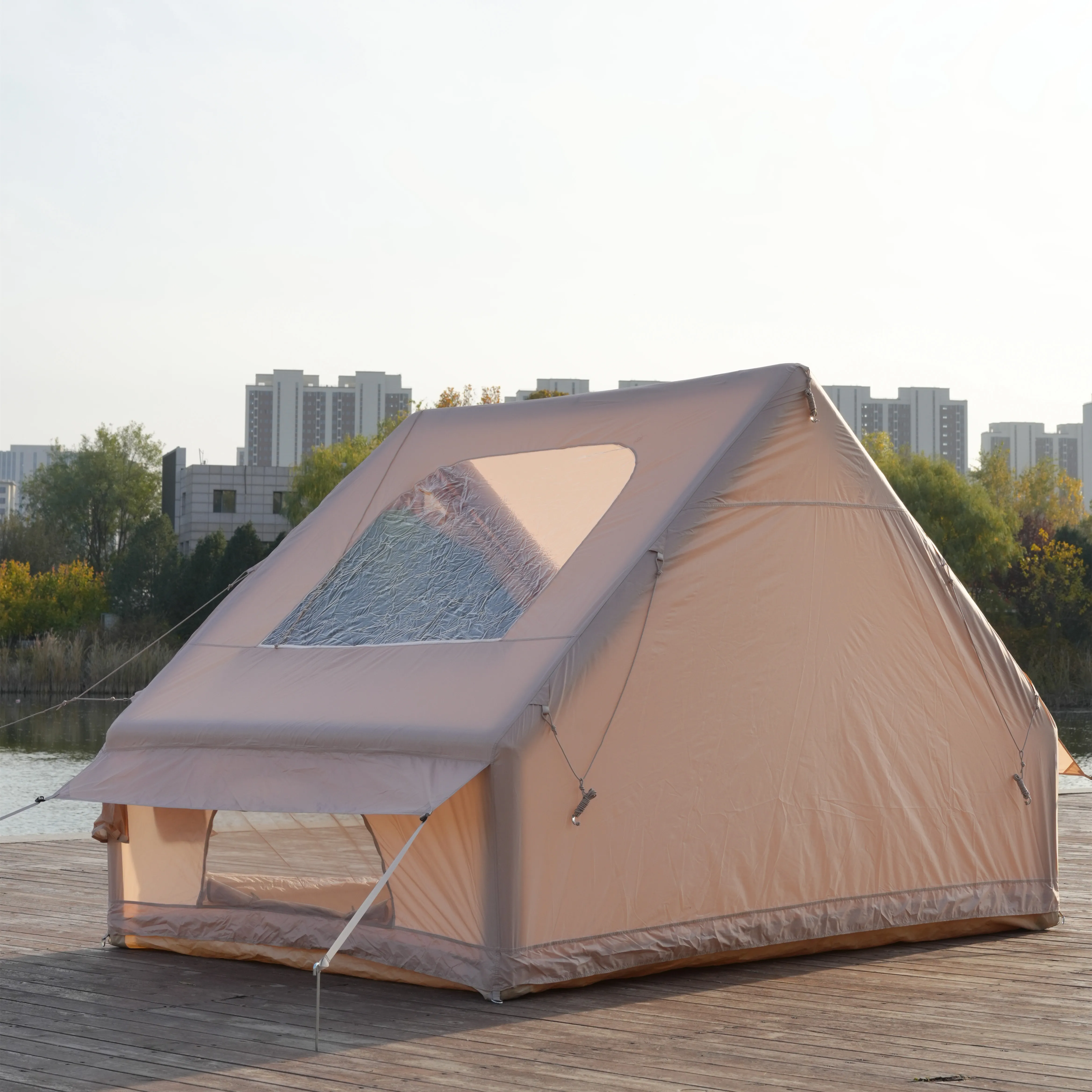 China Manufacturer's Outdoor Air Mat Tent Oxford Fabric Easy Storage Fast Automatic Inflation One Bedroom Four-season Parking