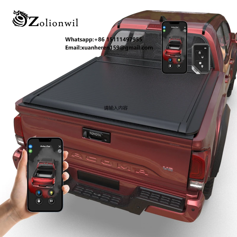 

Zolionwil Electric Hard Low Profile Retractable Tonneau Cover for 2024-2025 tacoma