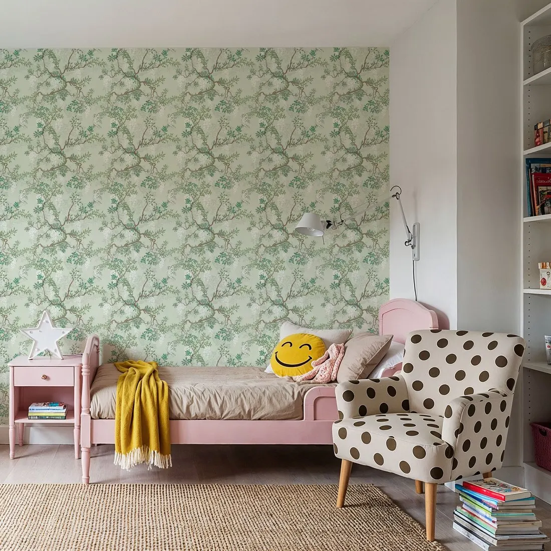 Custom Climbing Wisteria Sage Wallpaper for Walls Made to Measure Large Wall Mural