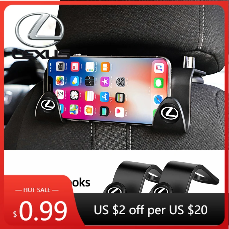 

Наклейки для интерьера автомобиля, 2 шт., портативные крючки для крепления на спинку сиденья, аксессуары для хранения для Lexus GS IS LS500h ES260 ES300h RX350h NX260 UX260 L