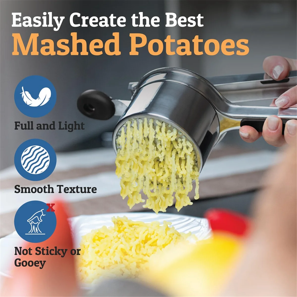 Potato Masher Ricer - A25I Potato Ricer، أداة هراسة بطاطس