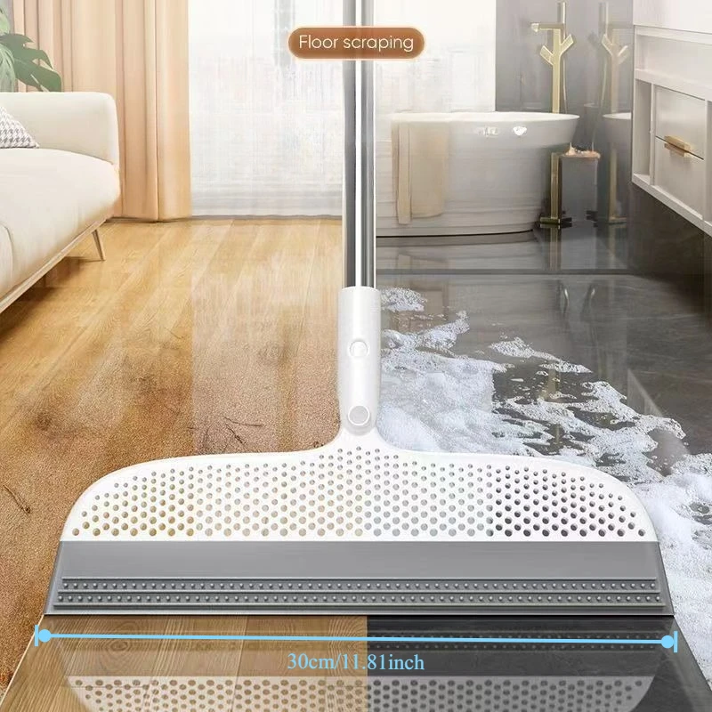 Silicone Magic Broom Household Wiper Sweeps Water and Scrapes Floor Bathroom Toilet Sweeps Hair and Wipes