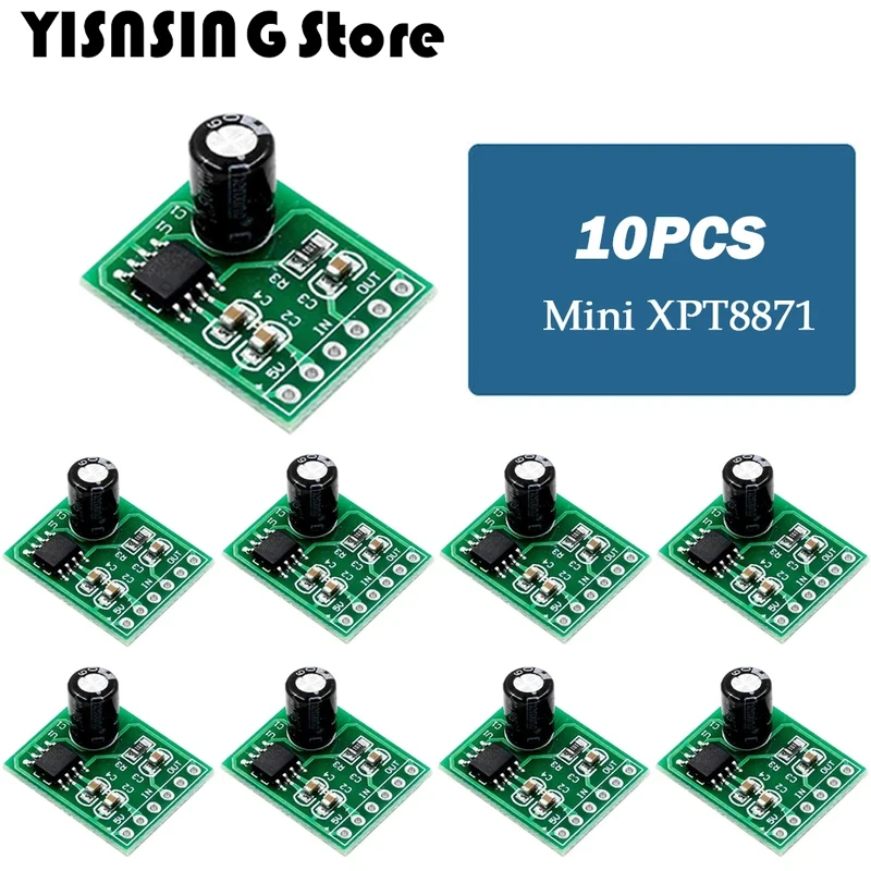 10pcs Mini XPT8871 Mono Stereo Lithium Battery Power Amplifier Board XH-M125 6W Sing Machine Module 3v 5v 5W Audio Output Input