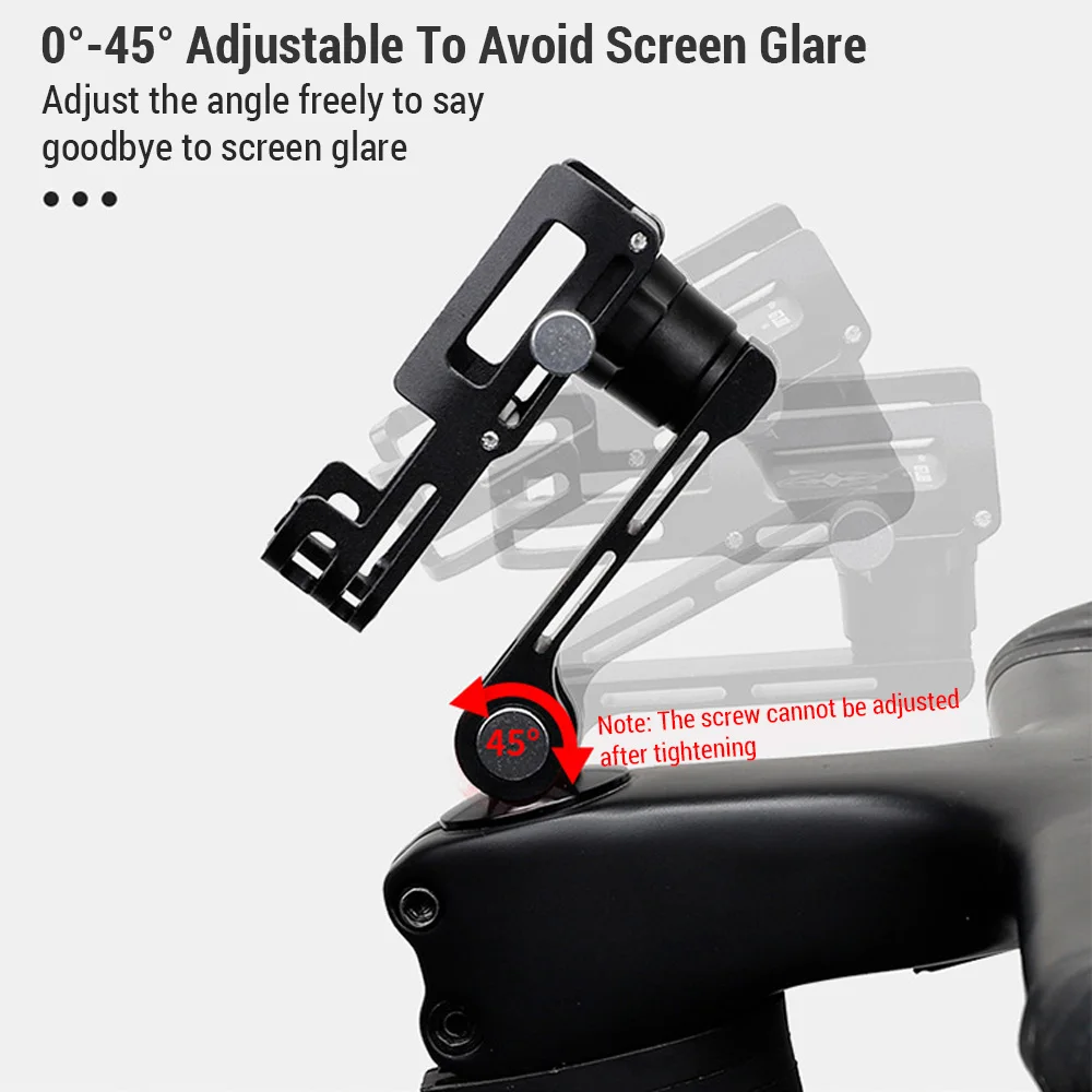 Bike Phone Mount Aluminum Alloy Phone Holder 360 Degree Rotation Bike Accessories for Your Cycle Exploration