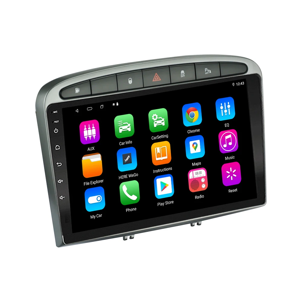 4+64G Touch Screen 9 Inch Android 11 Capacitive  High Definition Car Radio Stereo for Peugeot 308/408 2010-2016