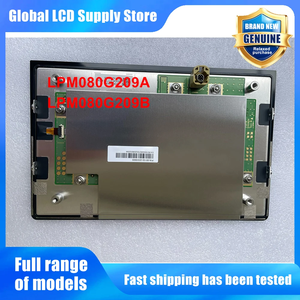 Genuine LCD Screen With Touchpad LPM080G209A LPM080G209B Car Center Console Navigation GPS Radio Display Replacement Panel