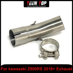Motorcycle Escape Exhaust Middle Link Pipe For Kawasaki Z900RS 2018+ Mid Connection Pipe Steel Moto 51MM z900rs Exhaust Elbow