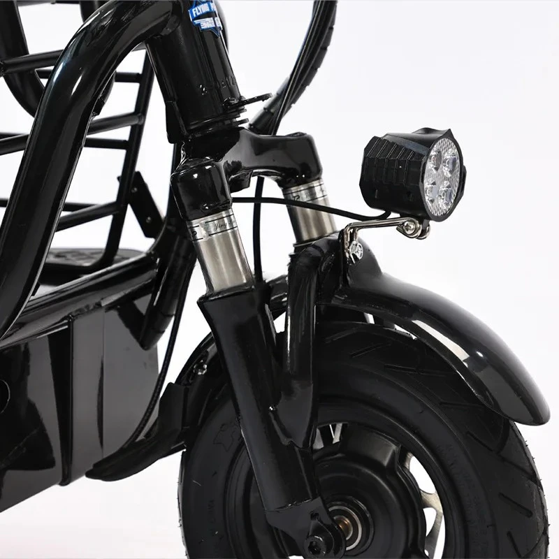 y9.4- electric tricycle household small elderly transportation pick-up and drop-off children folding small tricycle