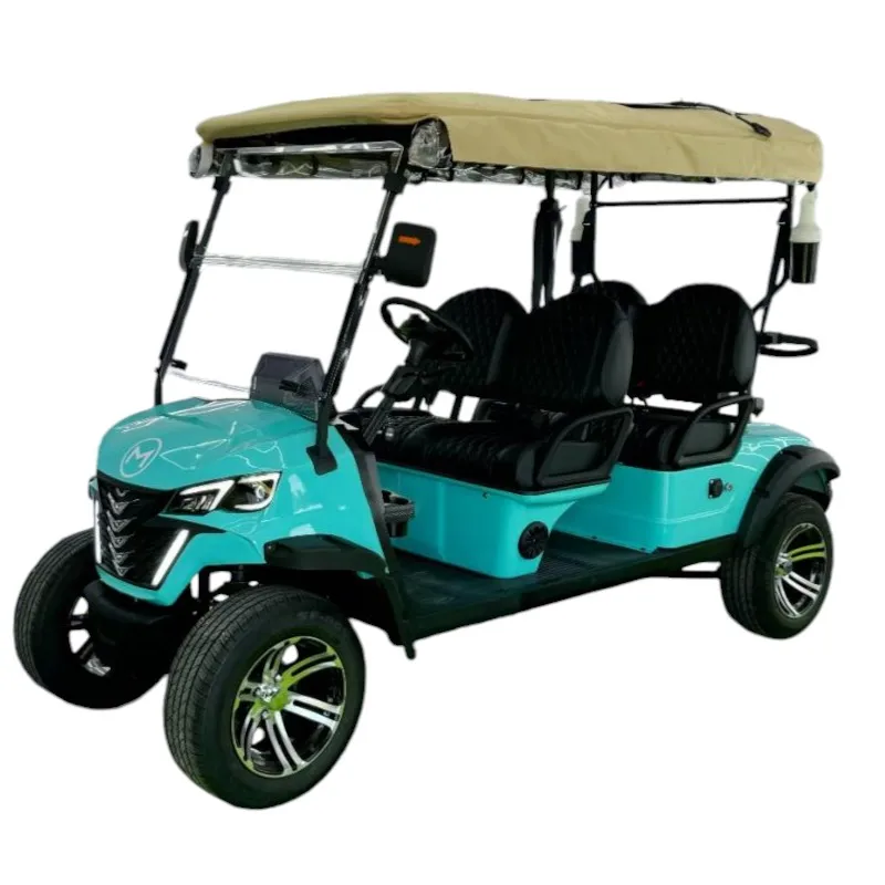 Newest CE approved 48V Adults Golf Scooter Solar Panels Powered Black Golf Carts 2 4 6 Seater Off Road Beach Electric Golf Cart