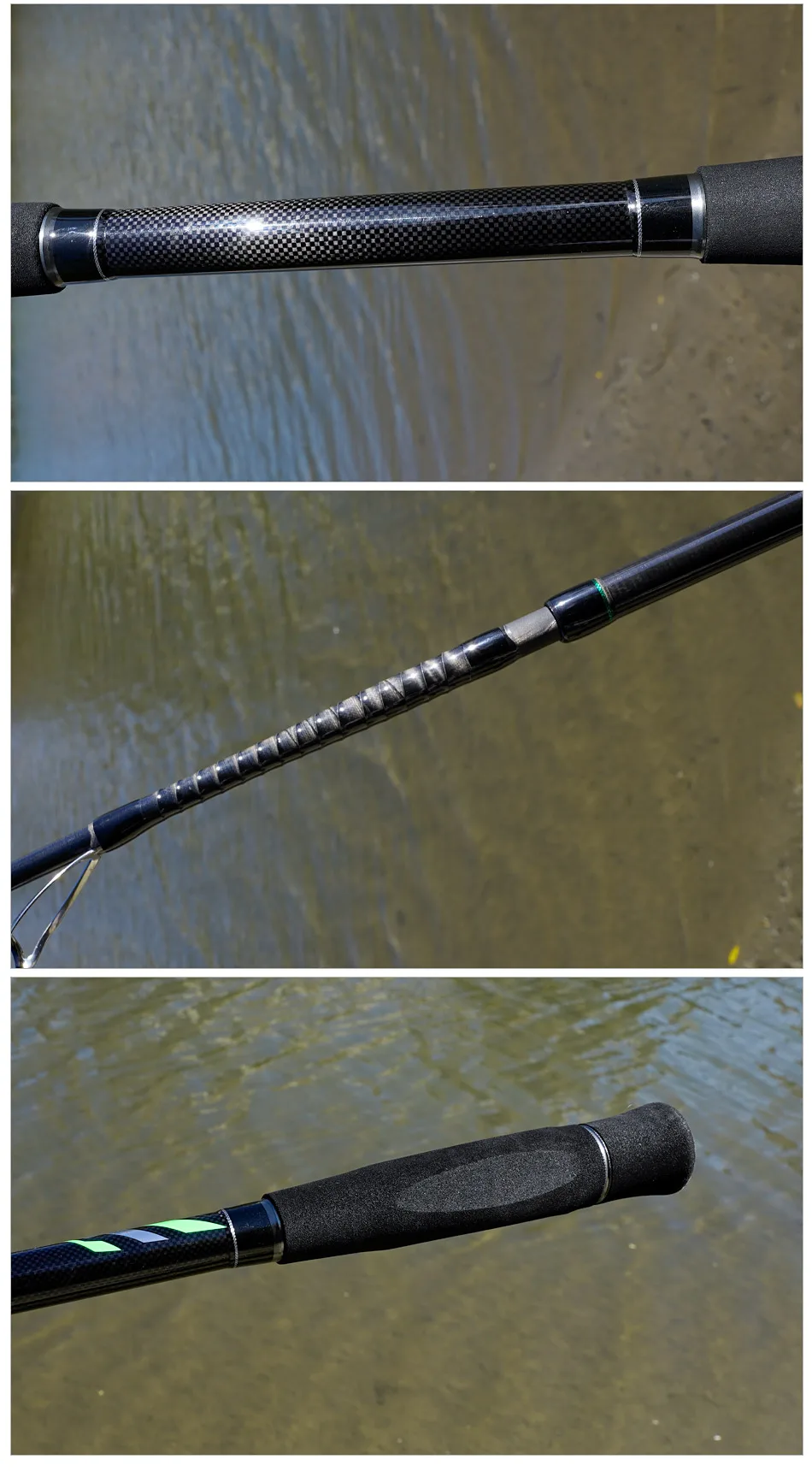 Noeby-Boat Angelrute, vielseitige Boots-Jigging-Rute, Thunfisch Big Game Meeresangelruten, maximale Zugkraft 19 kg Sinker, 80–300 g, 1,83 m, 2,13 m, 2,43 m – Detail 9