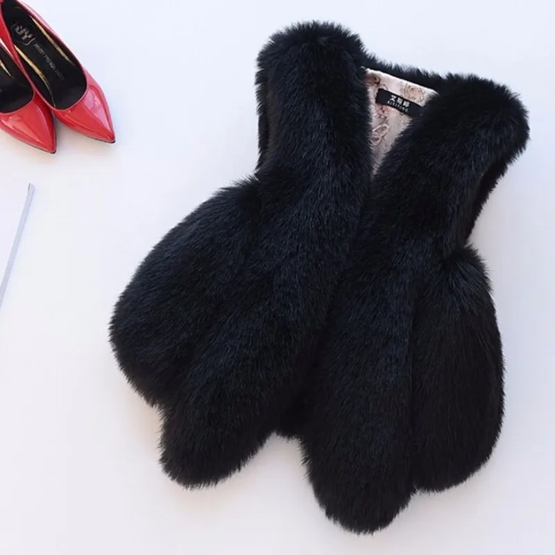 Fur Vest 2024 Autumn and Winter New  Women's Coat Short Style Environmentally Friendly Vest Thick