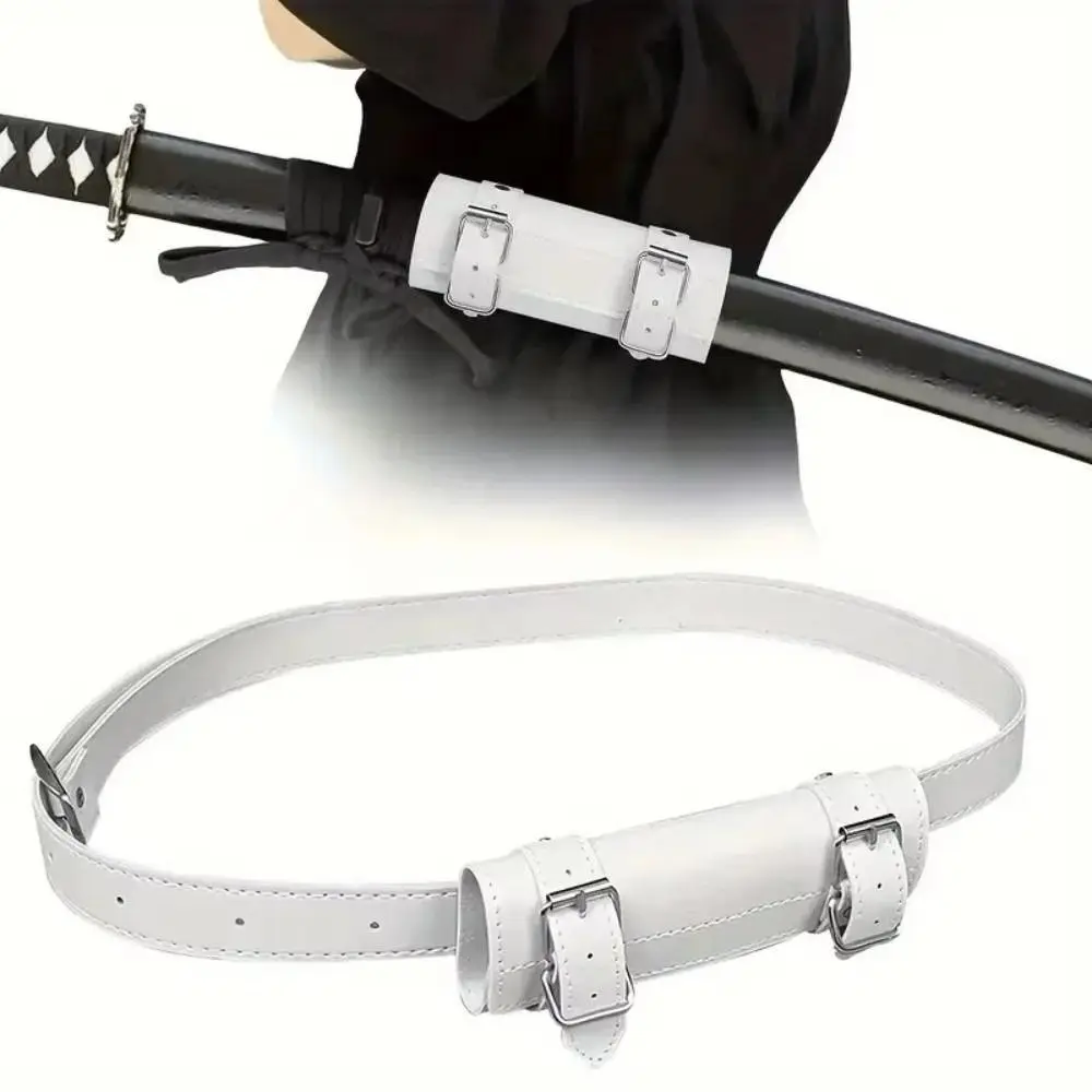 Leather Sword Belt Holder Buckled Loop Single Sword Samurai Sword Belt Adjustable Waist Strap Katana Scabbard Belt