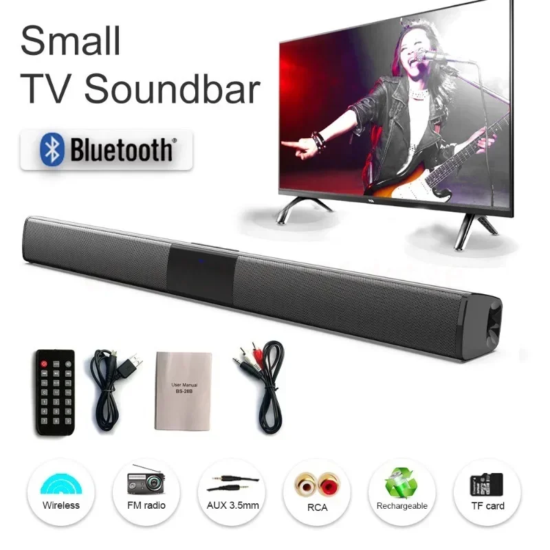 Super Powerful Sound Bar Portable Wireless Bluetooth Speaker Surround Stereo Home TV Sound Box Subwoofer FM Radio Home Theater