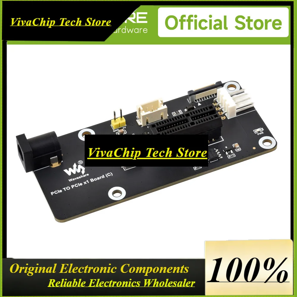 VoFSPCIe FFC Connector To Standard PCIe X1 Slot Adapter Board (C) For Raspberry Pi 5, Compatible With PCIe X1, X4, X8, X16 IFD