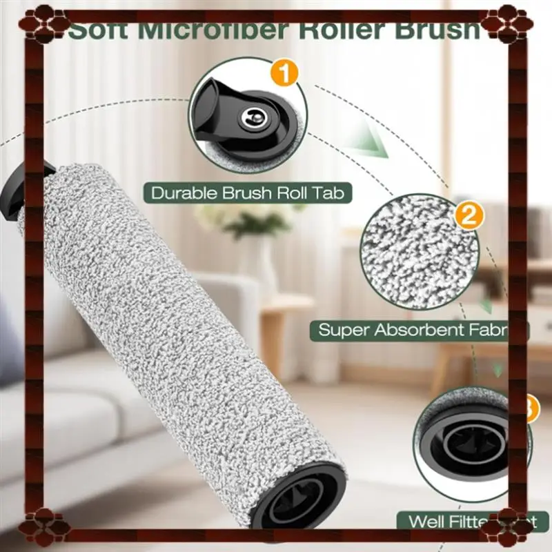 24-часовой валик для доставки и набор фильтров HEPA Беспроводной пылесос 2 щетки валика + 4 вакуумных фильтра HEPA
