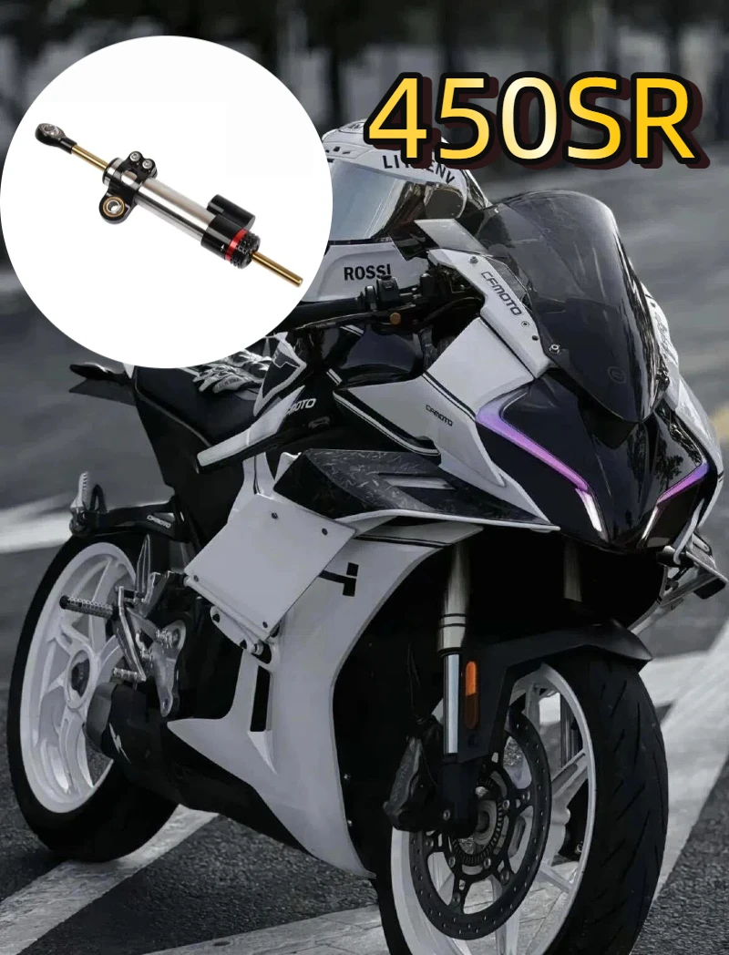 

For CFMOTO CF MOTO 450SR 450SS 450 SR 450 SS 2022 2023 2024 Accessories Adjustable Steering Damper Stabilizer Mounting Bracket