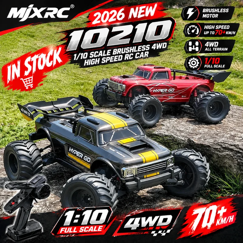 New In Stock Mjx Hyper 10210 Remote Control Car Electric 4wd Full Scale 1:10 Brushless Off Road Vehicle High Speed Car Model Toy
