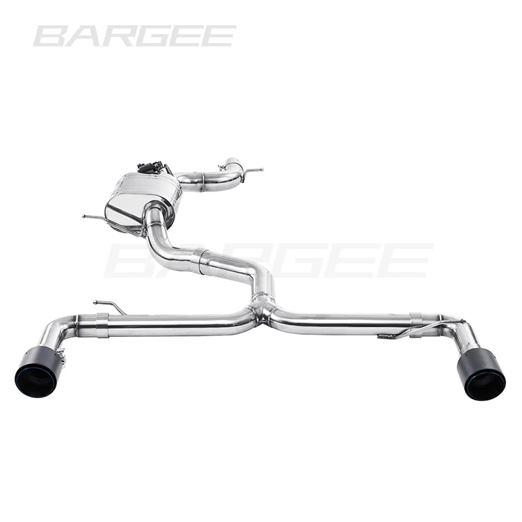 Bargee 3.5 Inch Single Carbon Fibre Tip  EXHAUST CATBACK MK6 for GTI EA888 2.0T 2008~2013 Exhaust Pipes With Valvetronic