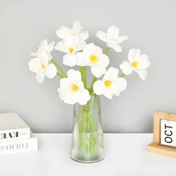 45cm Artificial Open Tulips Flower PU Faux Real Touch Flowers Wedding Party Decoration Home Living Room Fake Flower Tulips Decor