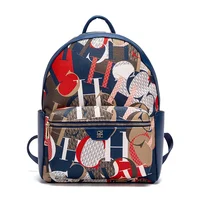 Mochila CH con diseño estampado único para mujer, mochila resistente, mochila de moda para mujer, nueva bolsa de viaje estampada de gran capacidad