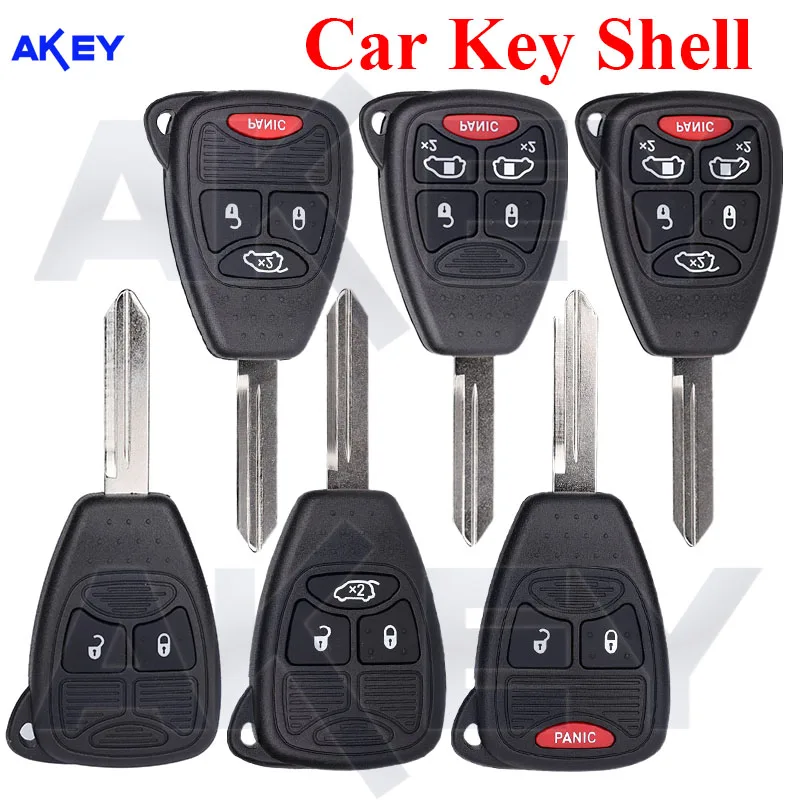 Keyless Go Remote Control Car Key Shell Case Vehicles for Jeep Grand Cherokee Dakota Durango Charger for Chrysler for Dodge