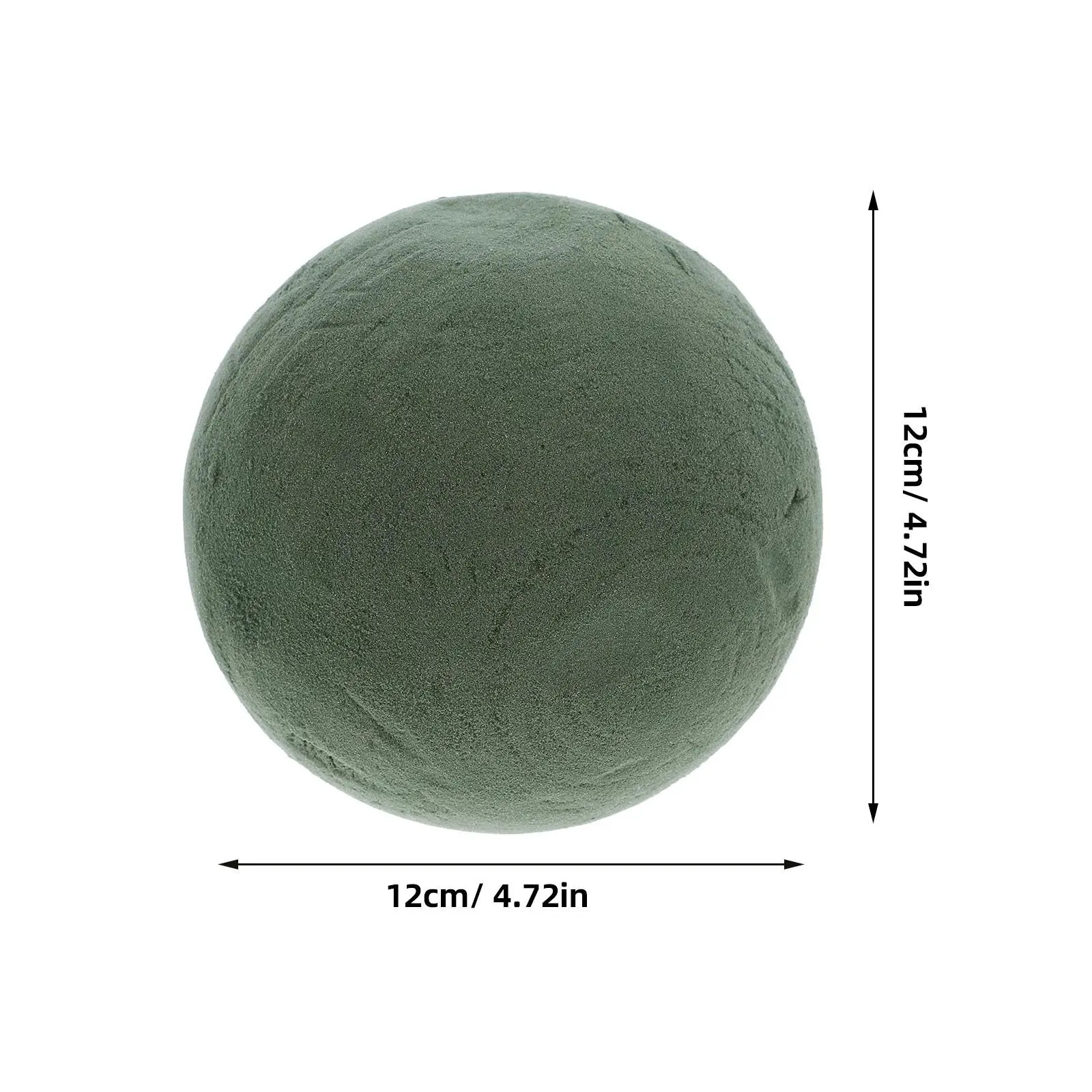 2Pcs 12Cm Floral Foam Sphere Wet Dry Absorbent Round Foam Ball for DIY Flower Arrangements Wedding Centerpiece Party Decoration view 2