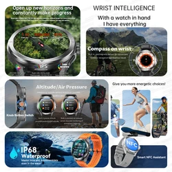 2026 New S4 Ultra Smart Watch Men AMOLED Outdoor Sports GPS Compass Heart Rate Waterproof NFC Bluetooth Call Smartwatches