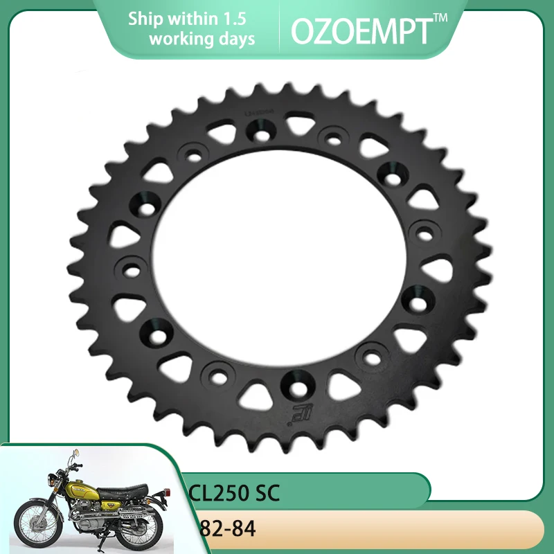 OZOEMPT 520-51T Motorcycle Rear Sprocket Apply to CL250 SC  82-84