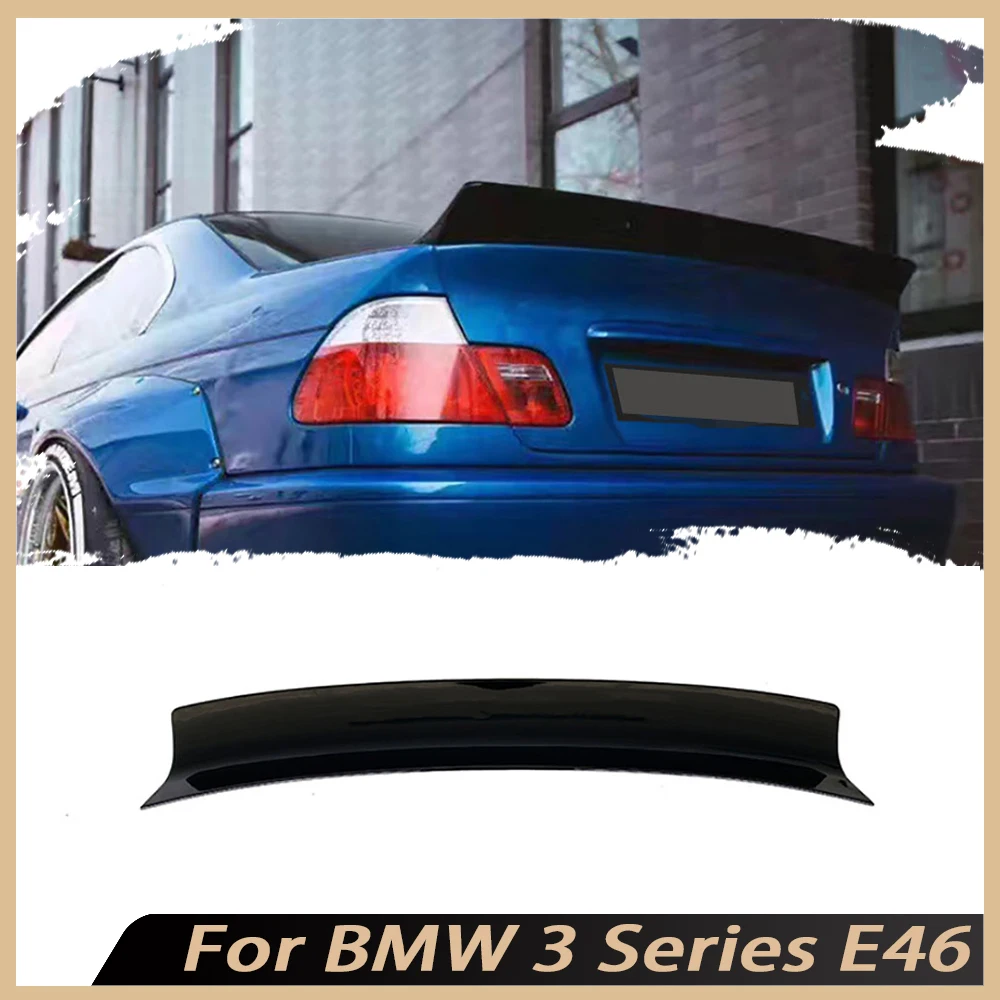 

for BMW 3 Series E46 1998-2004 Rear Trunk Duck Spoiler Lid Wing Carbon Fiber Rear Spoiler Car Accessories ABS Rear Spoiler