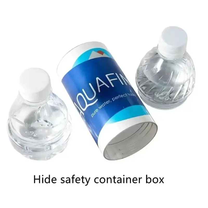 Portable Fake Mineral Water Bottle Sight Secret Security Hidden Container Travel Creative Outdoor Safe Box Hide Cash Pills Stash