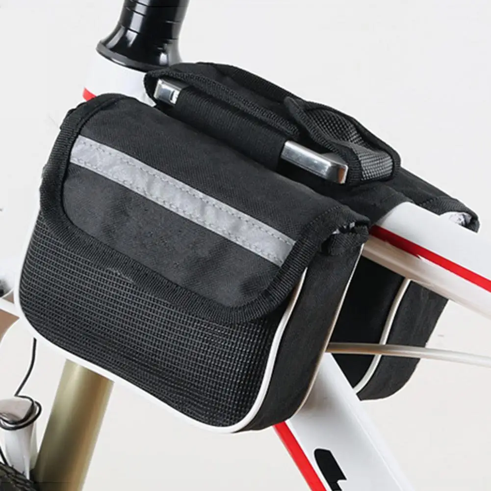 Bicycle Bag Front Reflective Strip MTB Mountain Bike  3-in-1 Bike Front Beam Upper Tube Saddle Bag accesorios para bicicletas