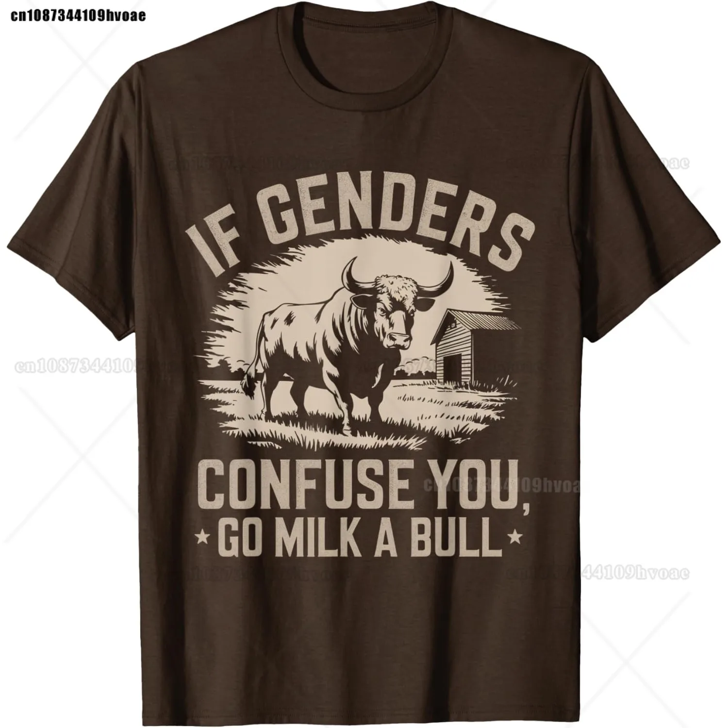 IFunny Quote if Genders Confuse You Go Milk a Bull Vintage T-Shirt