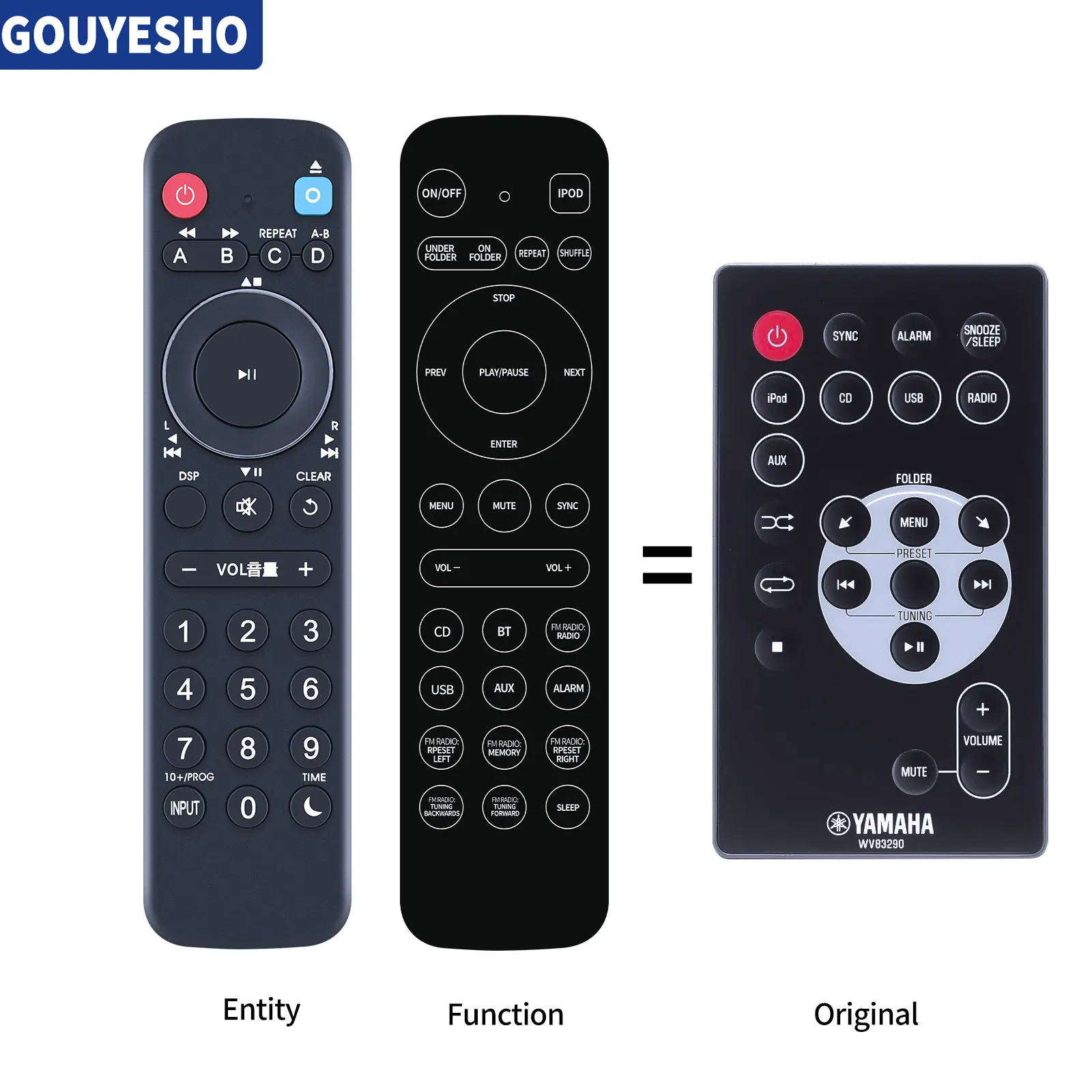 

Новый Сменный пульт дистанционного управления WV83290 для Yamaha TSX-140 BL BK GR iPod Dock Stereo