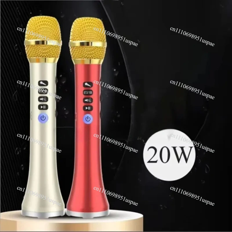 Беспроводной микрофон L-698DSP 20 Вт, портативный караоке-микрофон USB Mini Home KTV для музыки, профессиональный динамик, совместимый с Bluetooth