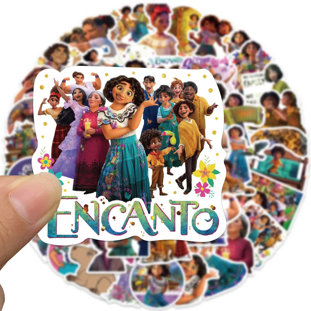 10/30/50/100pcs Disney Cartoon Movie Encanto Stickers Decals for Kids Toy Skateboard Luggage Laptop Phone Car Graffiti Sticker