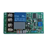 AC100V-220V Adjustable Timer Control Relay Module Turn Off Delay Switch Board For Exhaust Fan Power Supply NEW
