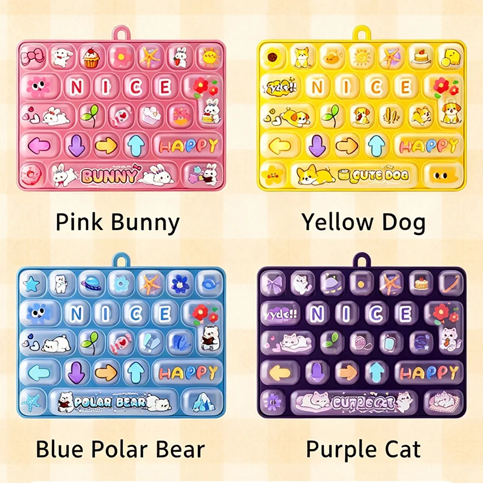 Popular New Cute 26 Key Stress Reducing Keyboard Creative Mechanical Healing Tool Popular Pendant Small Gift Accessories
