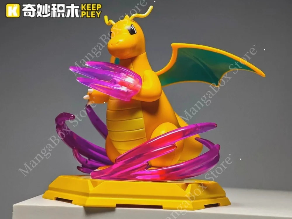 Zestaw figurek Keeppley PokéMon Charizard i Dragonite do składania, zabawka konstrukcyjna na prezenty urodzinowe