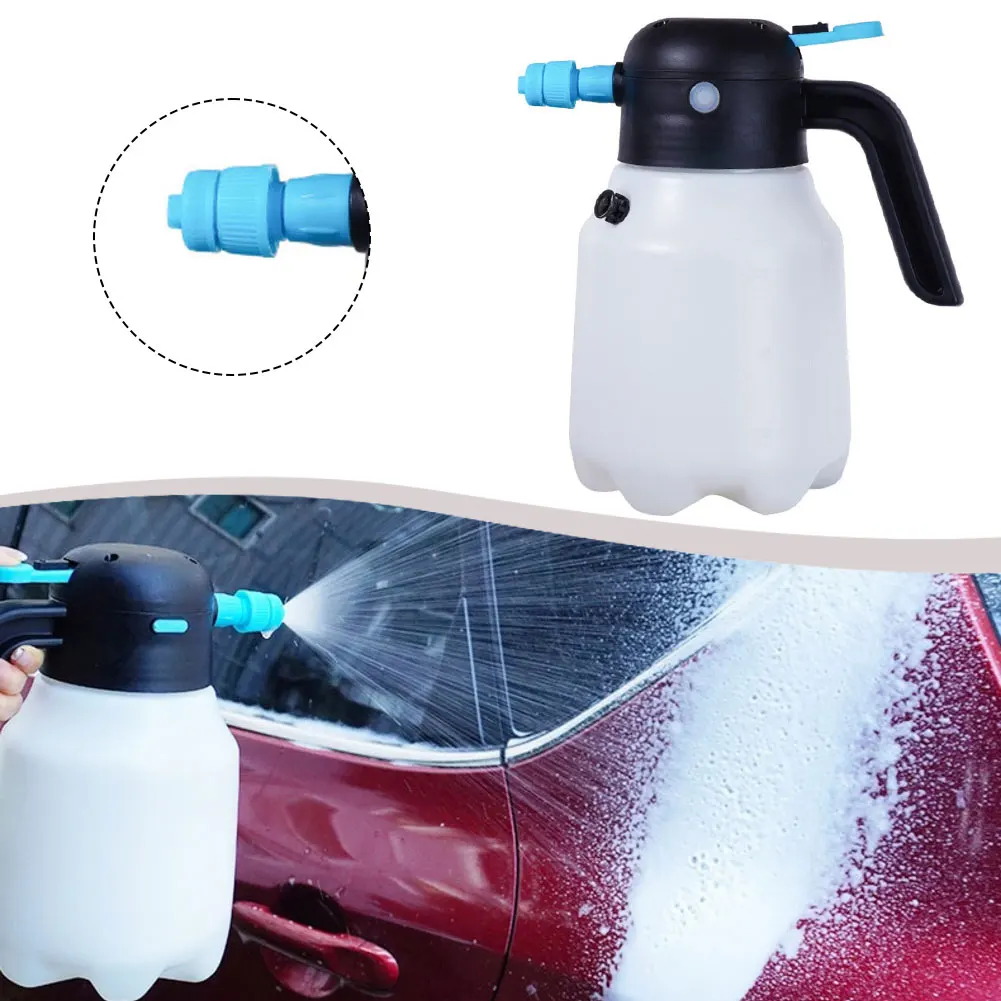 

1 Беспроводной электрический распылитель пены объемом 8 л, предназначенный для эффективности автомобиля, для ухода за помощью настраиваемого настройки давления для всех потребностей