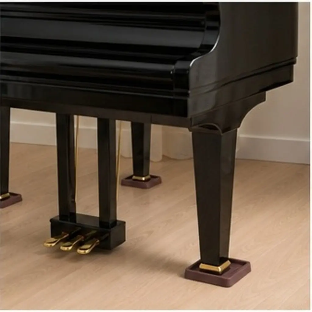 8Pcs Premium Rubber Non-Slip Furniture Coasters Square Shape for Sofas Cabinets Pianos Bed Feet Floor Scratch Protection