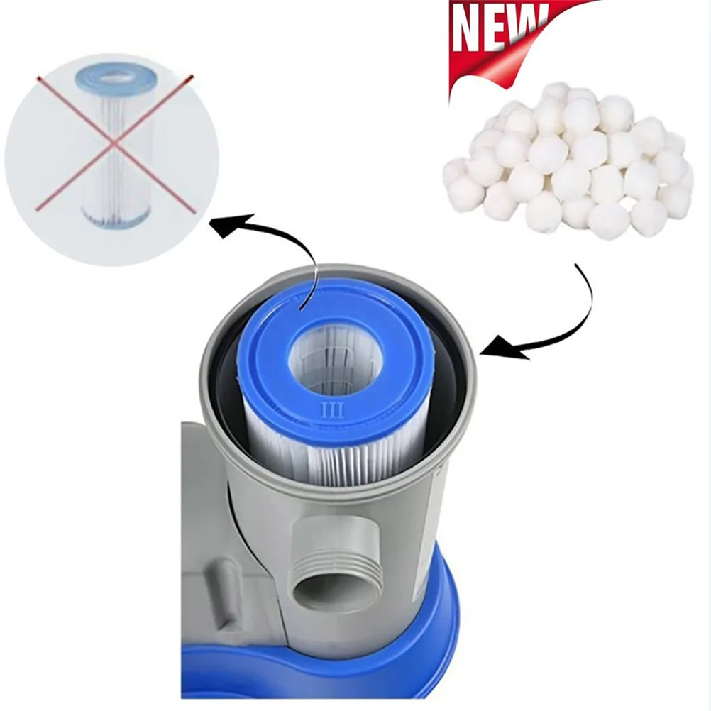 

Fine Filter Fiber Balls For Pool Cleaning Lightweight High Strength Durable Swimming Pool Equipment High Dirt Absorption
