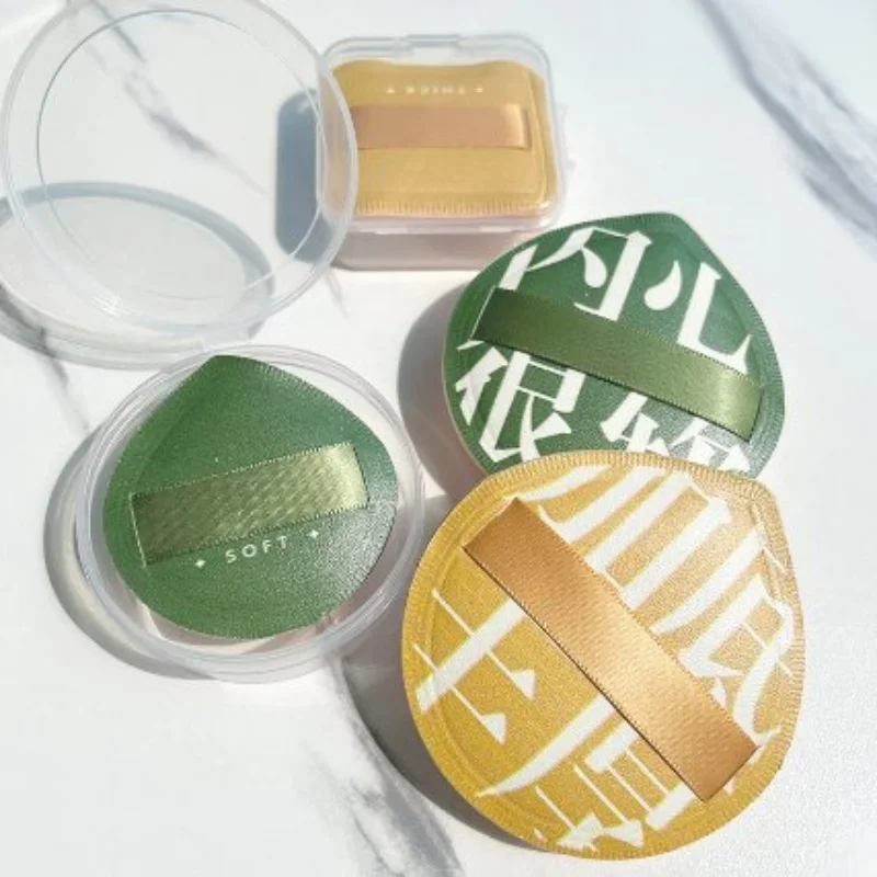 Een Set Van 3 Zachte Luchtkussen Puff Concealer Borstel Ronde Make-Up Blender Sponzen Elastische Marshmallow Cosmetische Foundation Poederset