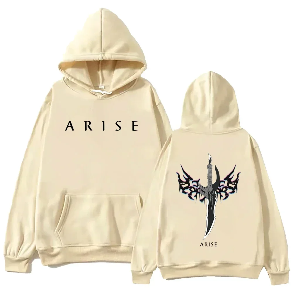 Arise Sword Hoodie Unisex Front And Back Anime Print Long Sleeve Pullover Hooded Sweatshirt Streetwear
