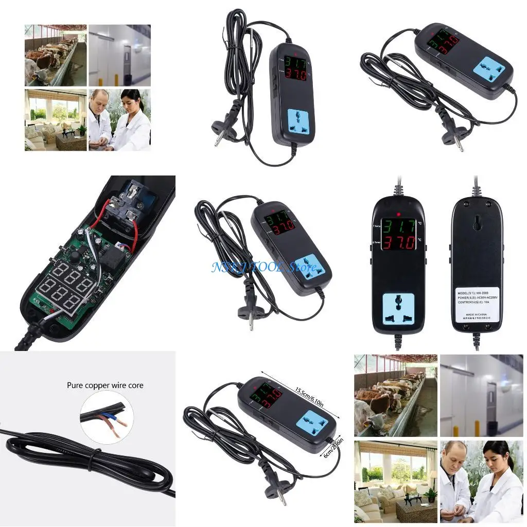 

L8RC Programmable Double Display Thermostat For Precise Temperature Regulation -40℃ To 120℃ Temperature Control Device