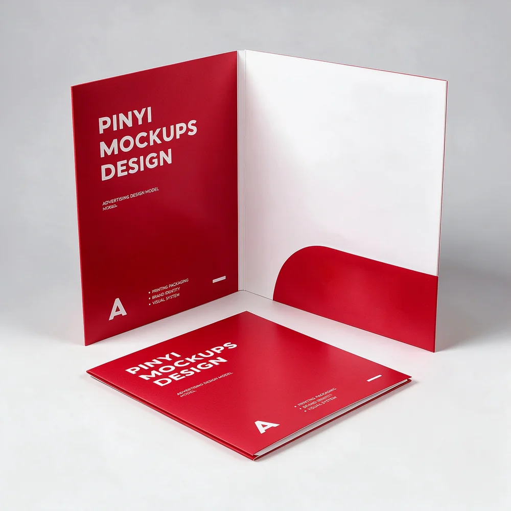 A4 250G Customizable Company Information Folder Envelope Sheet Pocket Business Card Promotional Materials