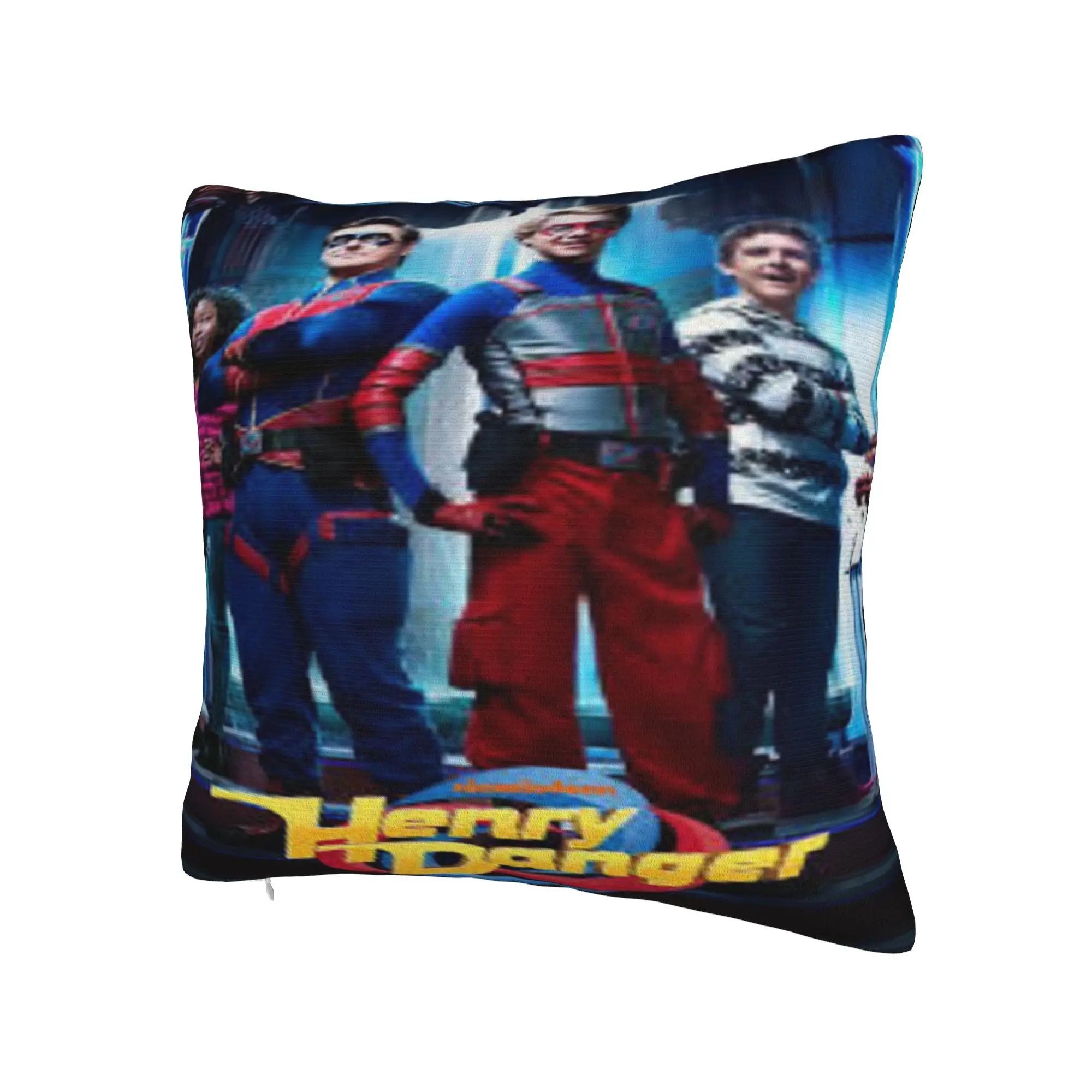 Captain Henry And Kid Danger  Printed Pillowcases Cushion Cover  Pillow Covers Y2K Home Decorations Square Multiple Sizes